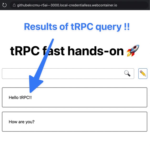 Expected image of implemented the query